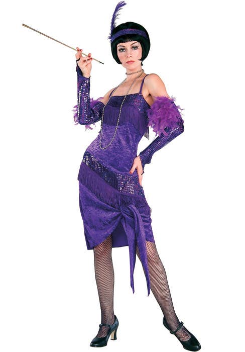 Fabulous Flapper Womens Purple 1920s Costume