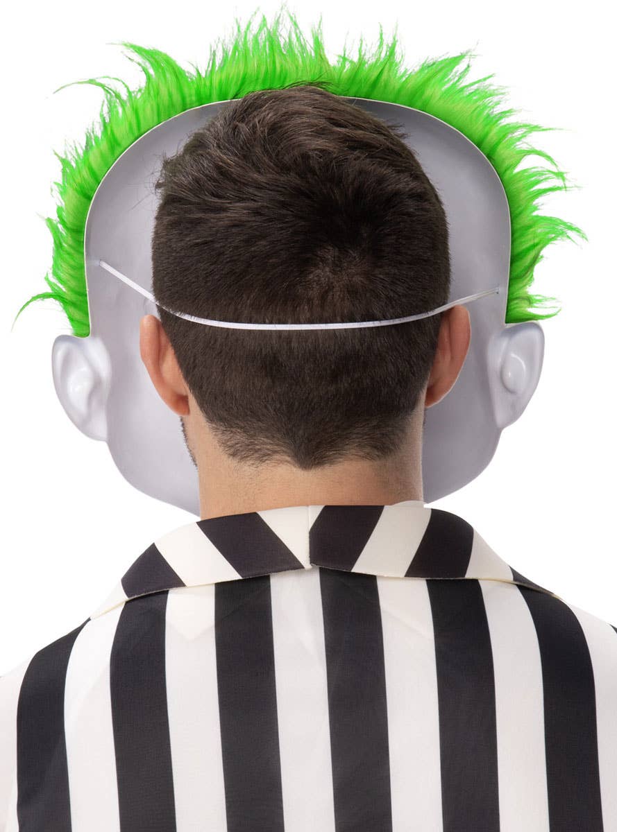 Funny Licensed Beetlejuice Costume Mask with Googly Eyes - Back Image