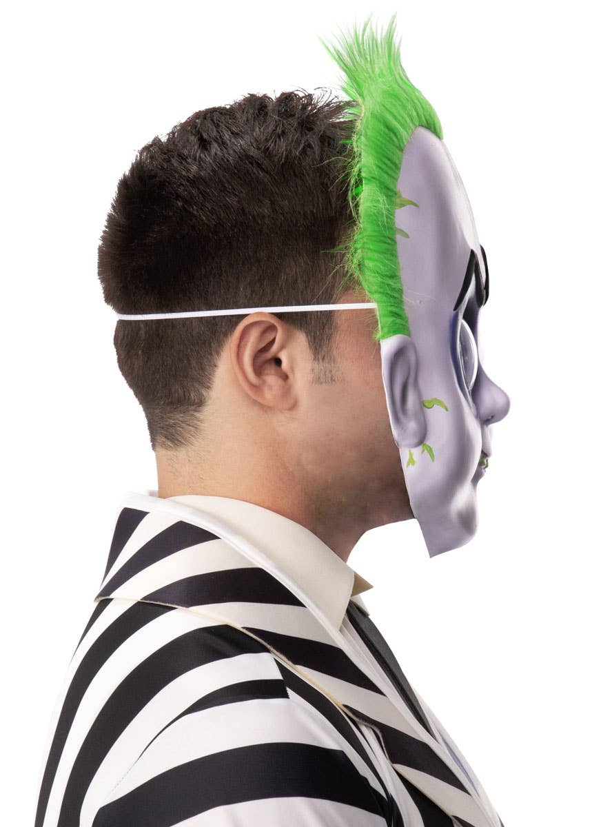 Funny Licensed Beetlejuice Costume Mask with Googly Eyes - Side Image