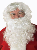 Adults White Santa Claus Beard And Wig Accessory Set