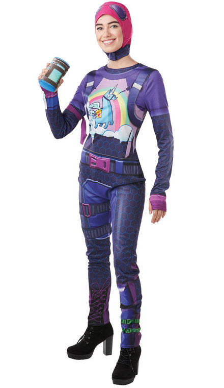 Women's Brite Bomber Licensed Fortnite Costume Front Image