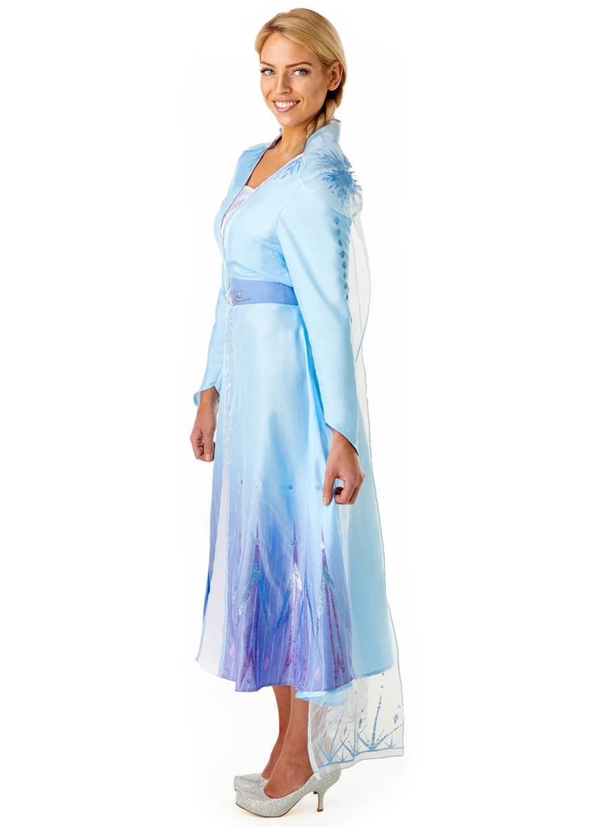 Women's Deluxe Frozen 2 Elsa Fancy Dress Costum Side Image