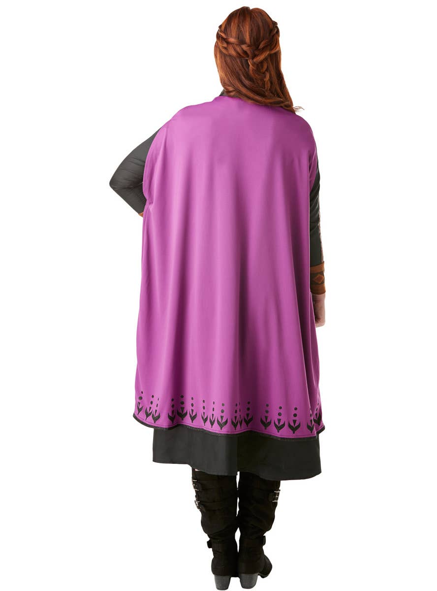 Women's Deluxe Travelling Anna Frozen 2 Fancy Dress Costume Back Image