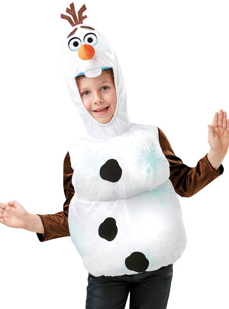 Boys Frozen 2 Olaf Fancy Dress Costume Close Front Image