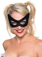Classic Black Harley Quinn Costume Mask