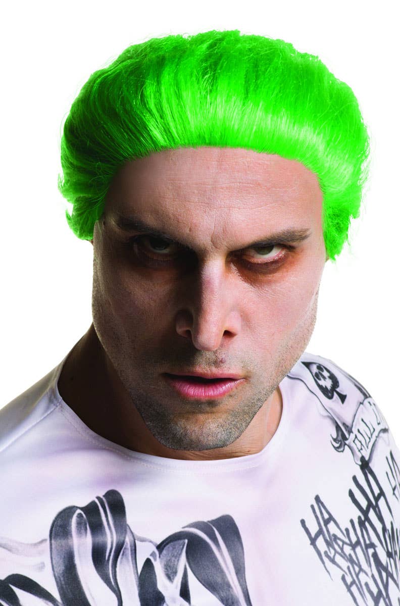 Neon Green The Joker Suicide Squad Men's Costume Wig