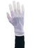 White Nylon Costume Gloves for Men