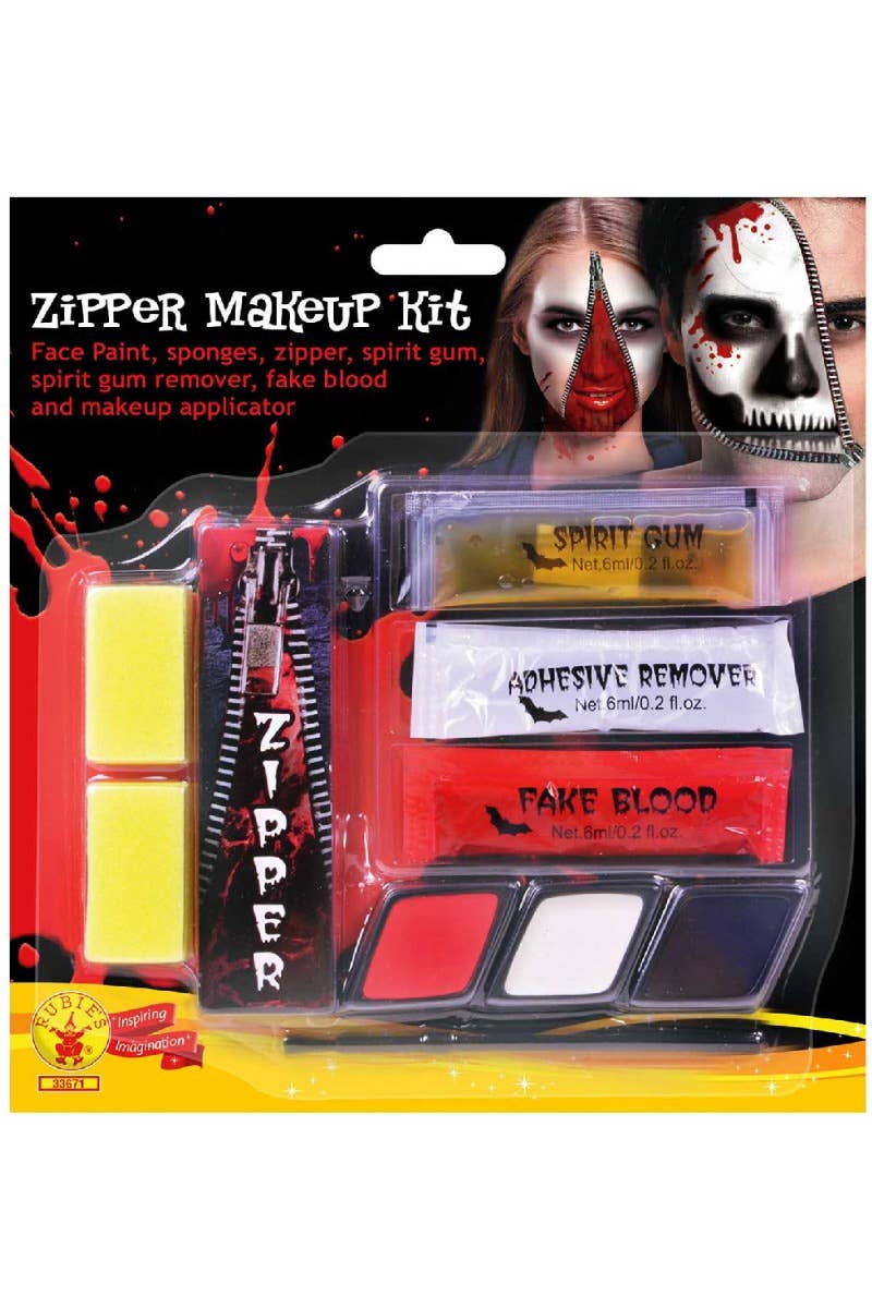 Image of Zipper Face Halloween Makeup Kit