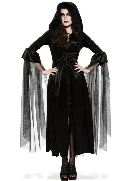 Black Mistress of Midnight Women's Vampire Halloween Costume