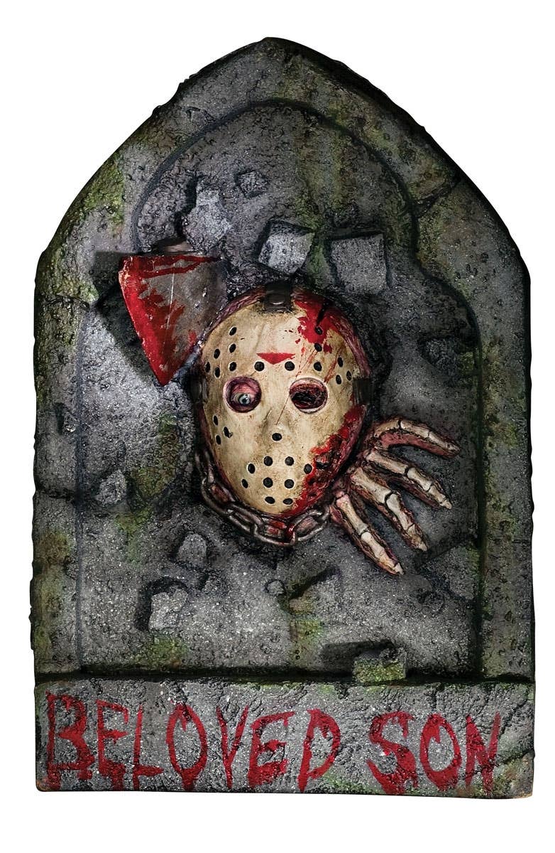 Horror Jason Tombstone Friday the 13th Movie Halloween Prop Main Image
