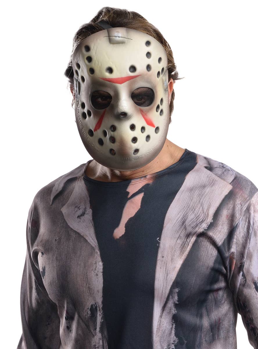 Officially Licensed Men's Friday the 13th Jason Voorhees Halloween Costume - Alternative Image