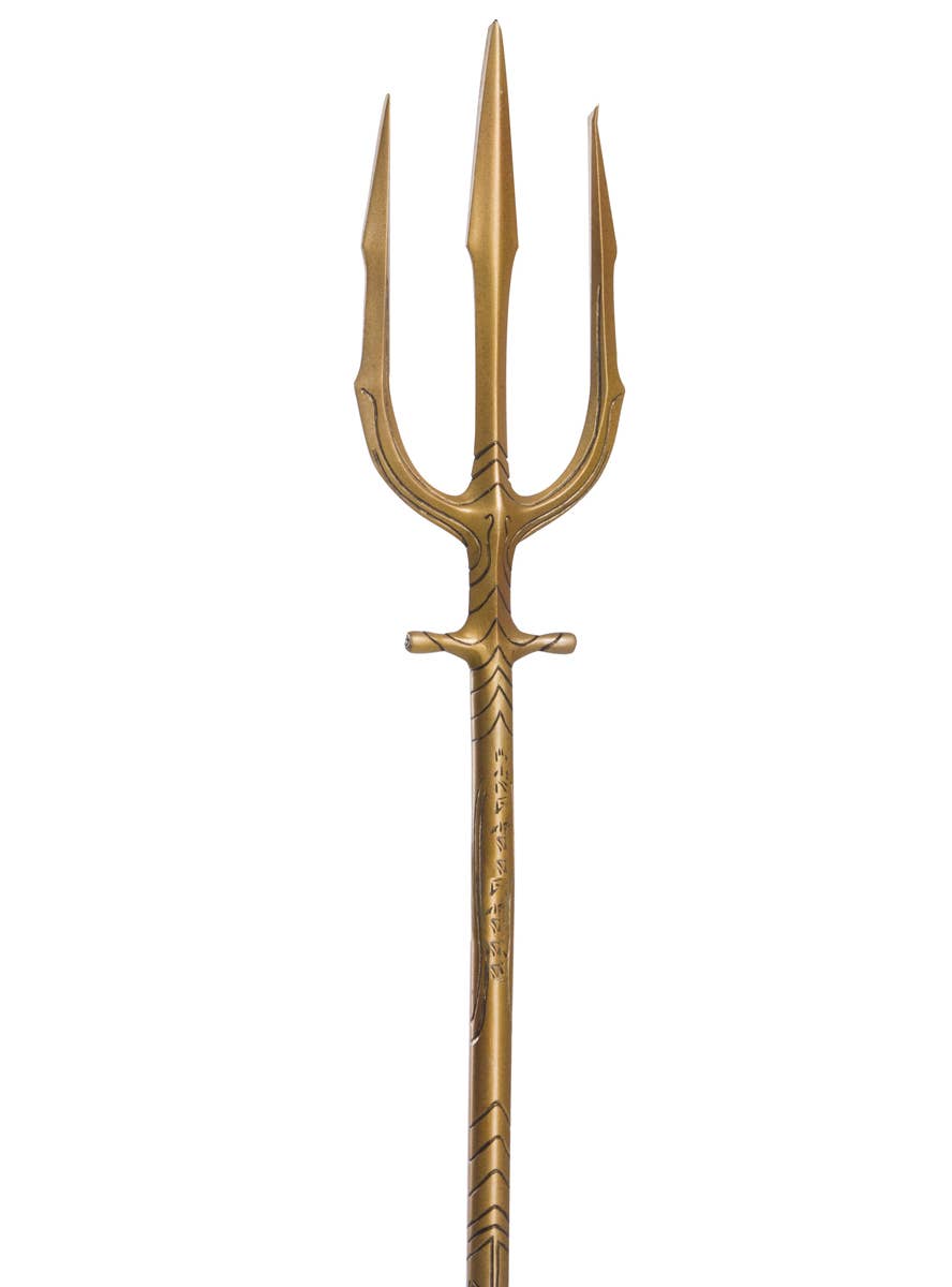 Deluxe Gold Aquaman Trident Licensed Rubies Costume Accessory - Close Image