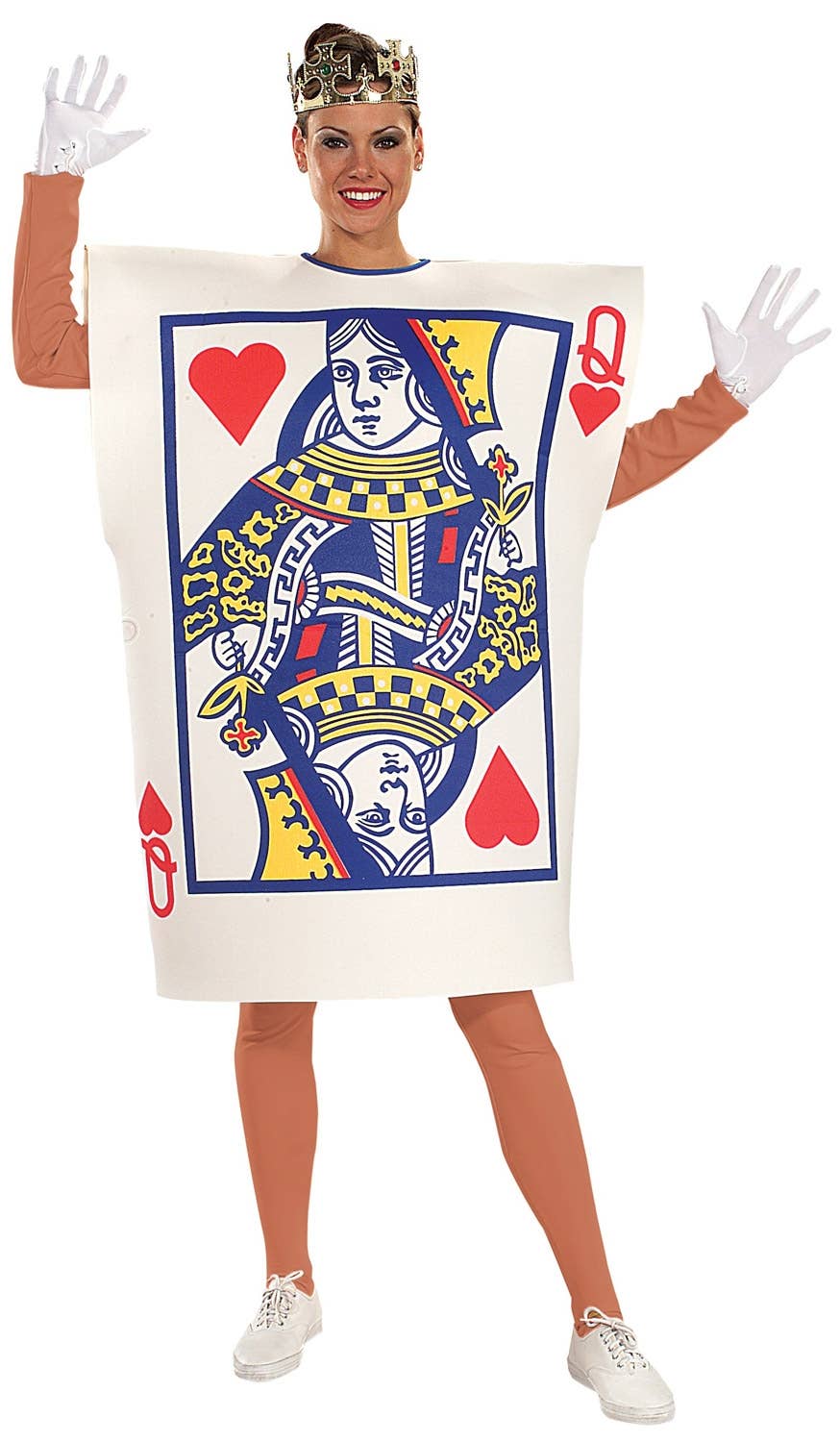 Women's Queen Of Hearts Tunic Fancy Dress Costume