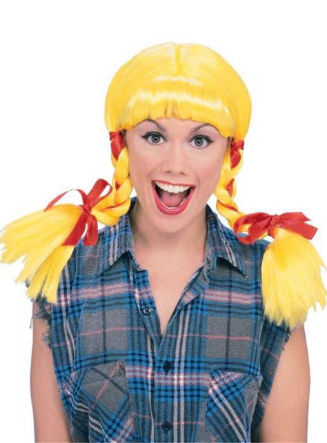 Image of Country Girl Womens Yellow Costume Wig