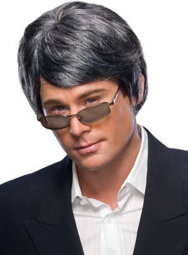 Image of Distinguished Gentleman Mens Grey Costume Wig