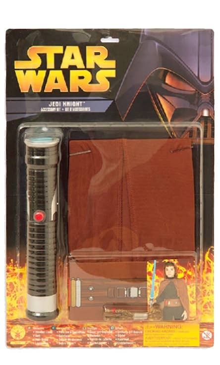 Kids Jedi Lightsaber and Cape Star Wars Costume Kit Alternate Image