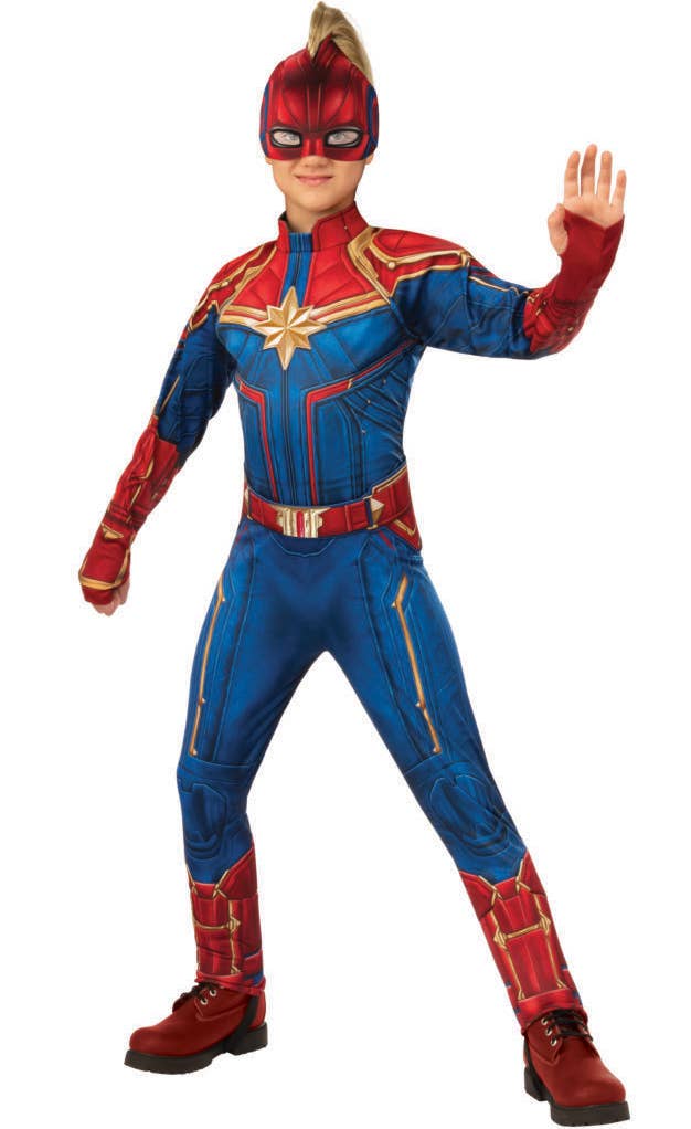 Avengers Captain Marvel Girls Superhero Costume