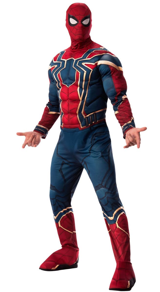The Avengers Endgame Mens Deluxe Muscle Chest Iron Spider Costume Main Image