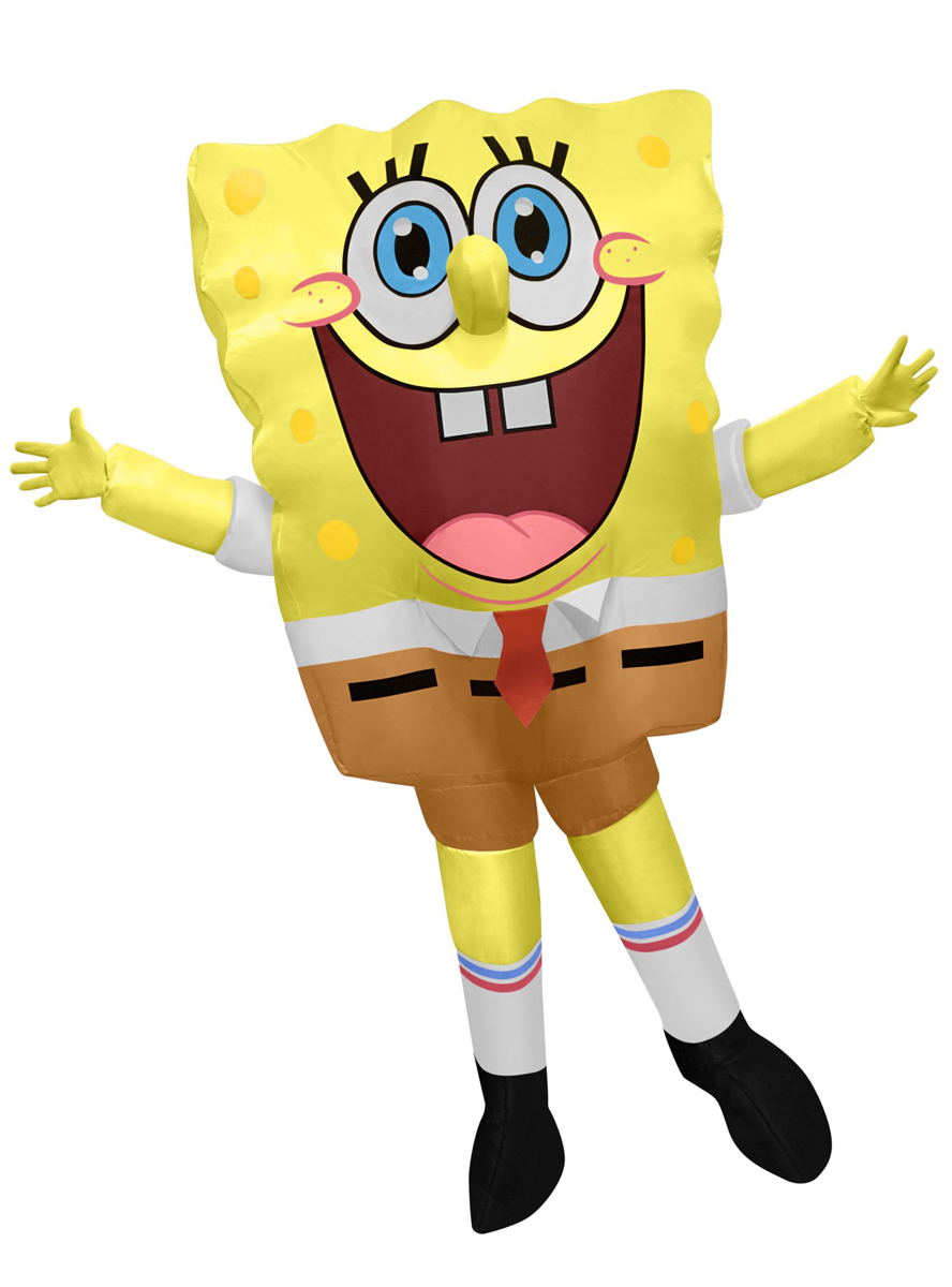 Giant Yellow Spongebob Inflatable Costume for Adults