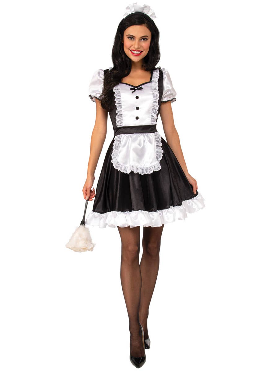 Black and White Classic Sexy French Maid Women's Costume