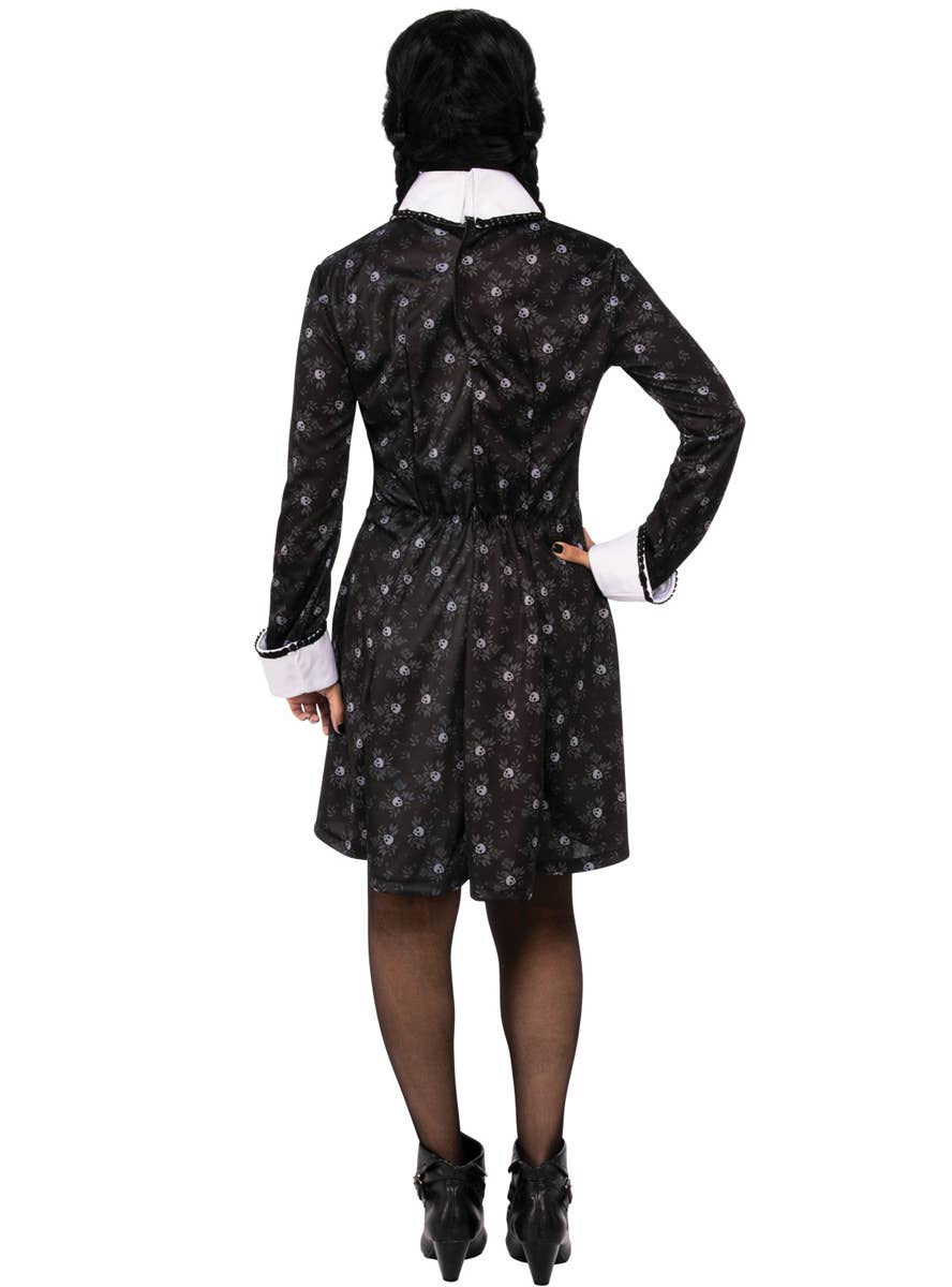 Womens Addams Family Wednesday Costume - Back Image