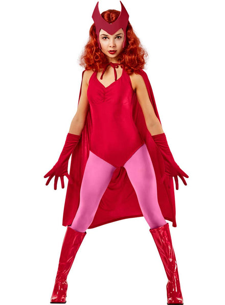 Womens Wandavision Halloween Wanda Costume - Front Image