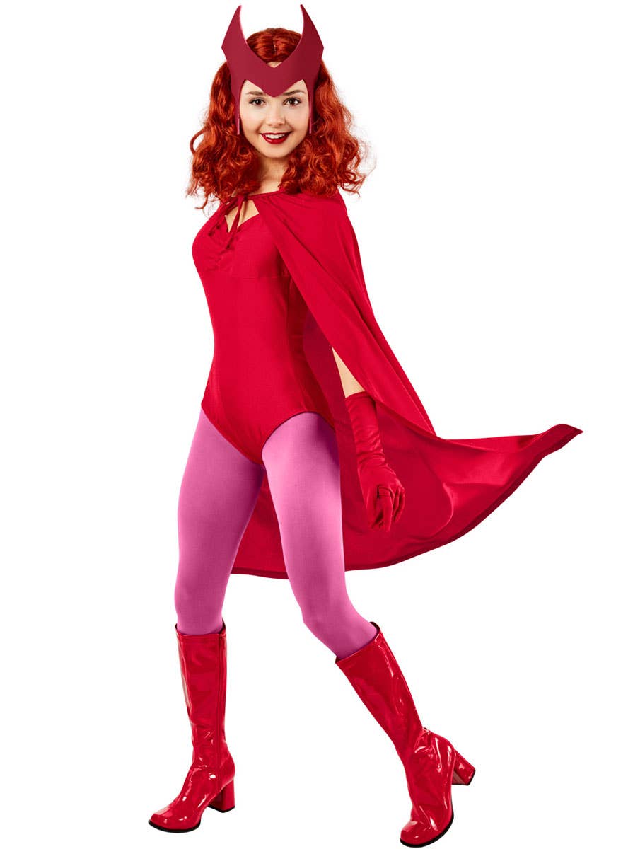 Womens Wandavision Halloween Wanda Costume - Side Image