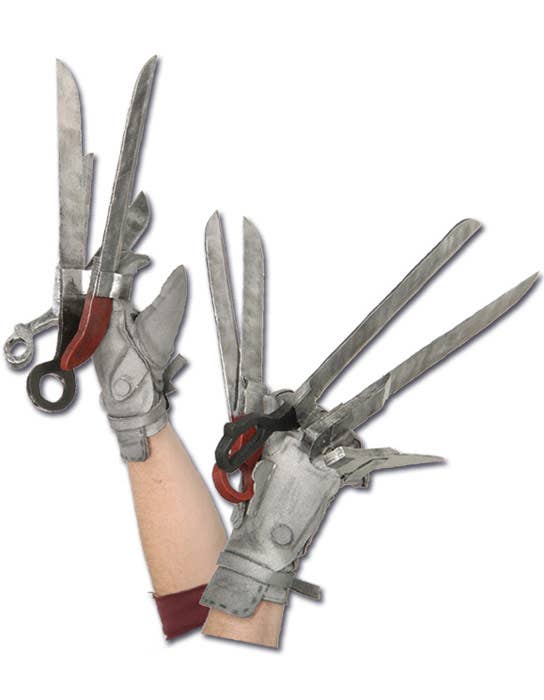 Deluxe Edward Scissorhands Costume Gloves Set