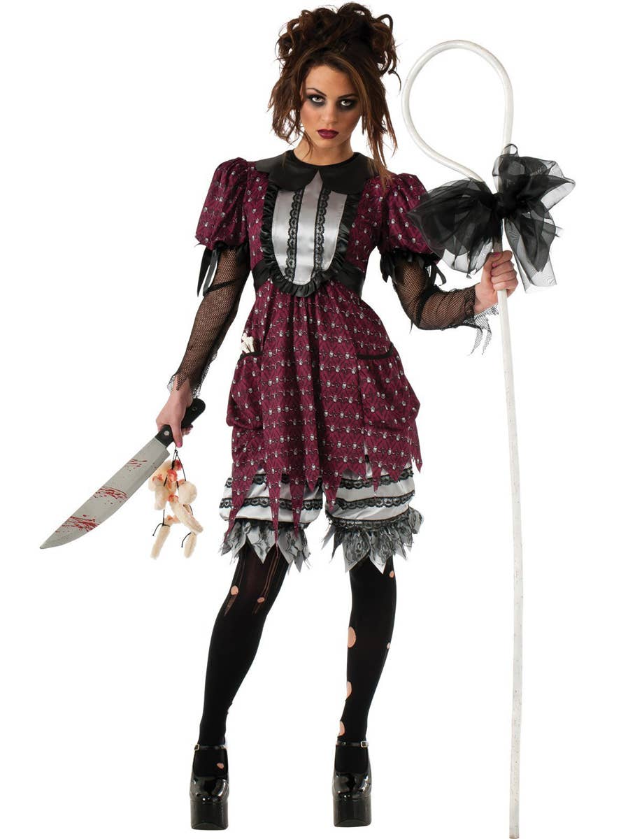 Haunted Little Bo Beep Women's Halloween Dress Up Costume