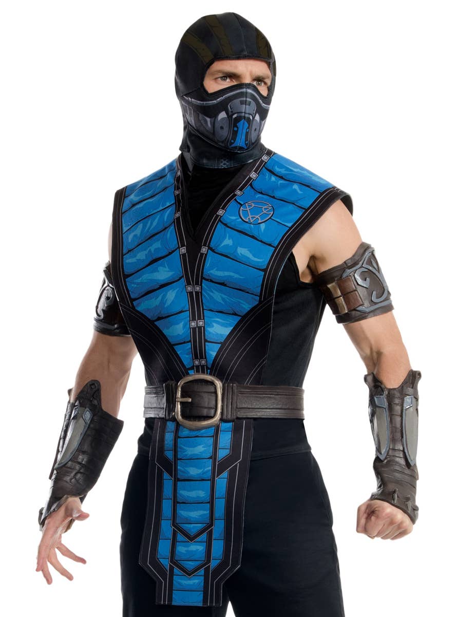 Sub Zero Men's Mortal Kombat Gaming Character Costume - Alternative Image