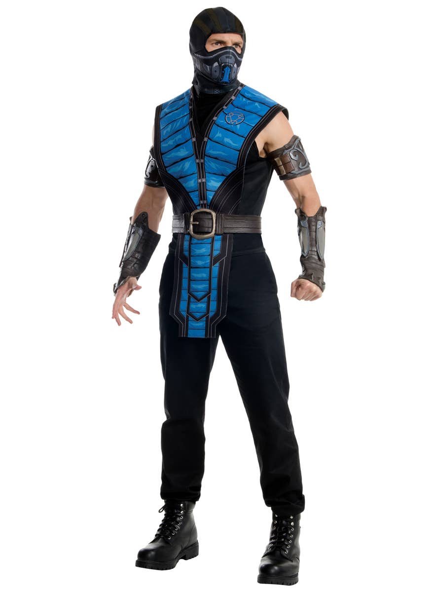 Sub Zero Men's Mortal Kombat Gaming Character Costume - Main Image