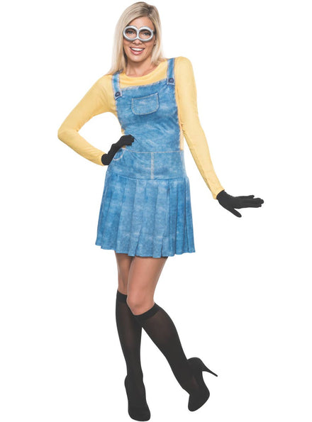 Women's Sexy Minion Movie Fancy Dress Costume Main Image