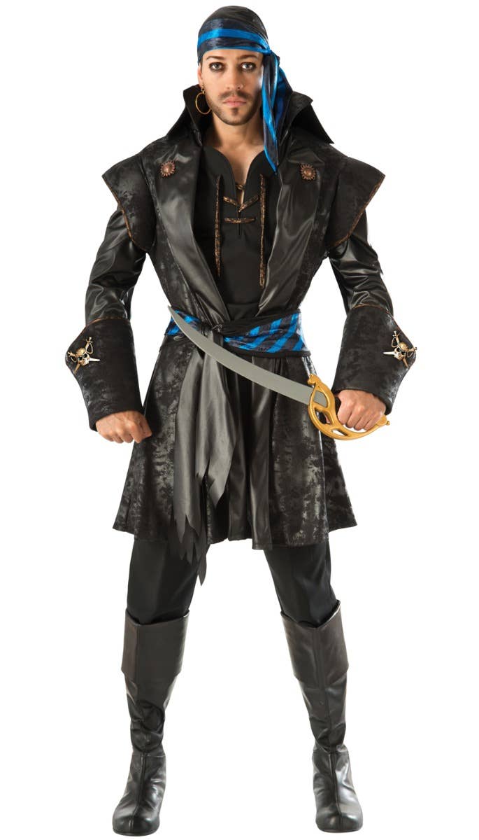 Pirate Captain Blackheart Men's Fancy Dress Costume