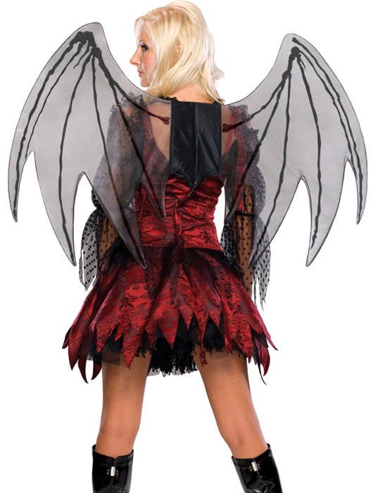 Large Black  Mesh Fairy Costume Wings