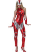 Women's Metallic Red Iron Man Jumpsuit Costume Main Iamge