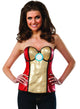 Women's Sexy Red and Gold Iron Man Superhero Costume Corset