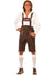 Men's Oktoberfest Beer Guy Bavarian Lederhosen Fany Dress Costume View 1