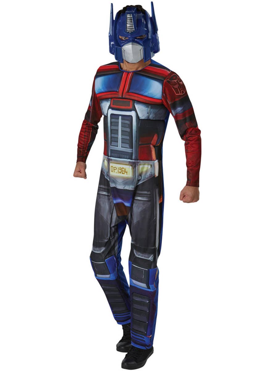 Men's Optimus Prime Transformer Autobots Costume - Front Image