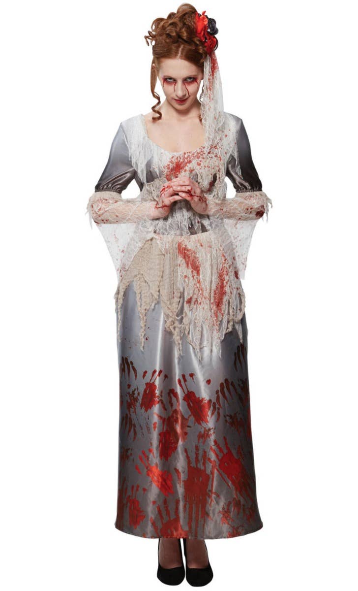 Image of Bloody Hands Dress Womens Halloween Costume