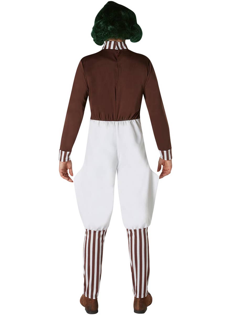 Adults Oompa Loompa Willy Wonka and the Chocolate Factory Fancy Dress Costume Back Image