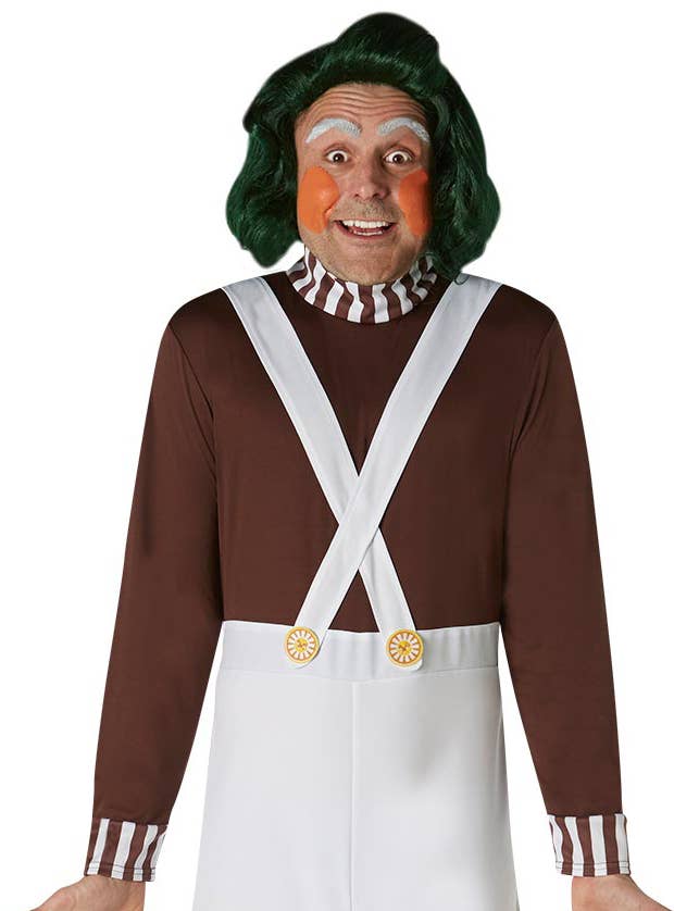 Adults Oompa Loompa Willy Wonka and the Chocolate Factory Fancy Dress Costume Zoom Image