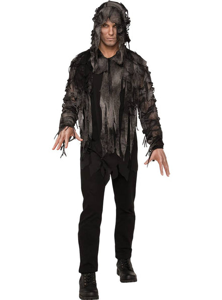 Men's Black and Grey Ghoul Costume - Main Image