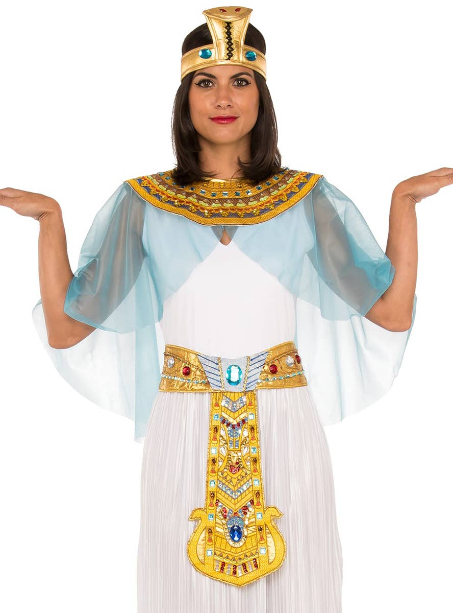 Deluxe Egyptian Queen Cleopatra Women's Dress Up Costume - Alternative Image 