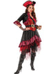 Women's Red and Black Lady Buccaneer Pirate Costume - Main Image