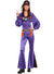 Deluxe Purple 1970s Hippie Babe Women's Costume - Main Image