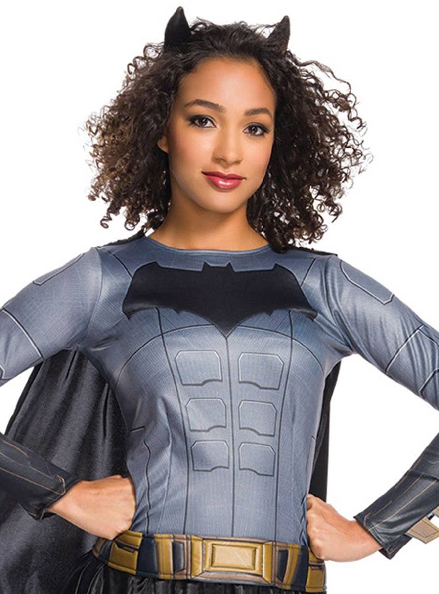 Grey and Black Batman Costume Dress | Batgirl Costume for Women