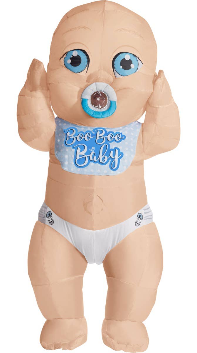  Adult's Giant Inflatable Boo Boo Baby Boy Novelty Costume - Main Image