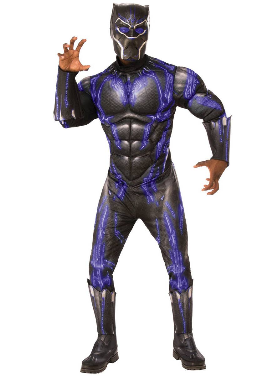 Black Panther Battle Suit Mens Muscle Chest Costume