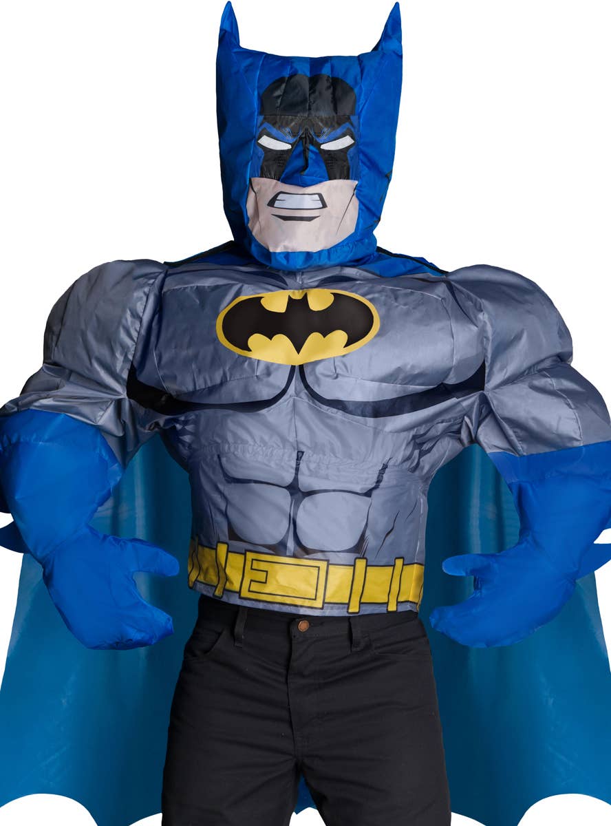 Men's Inflatable Superhero Batman Costume with Cape Zoom Image