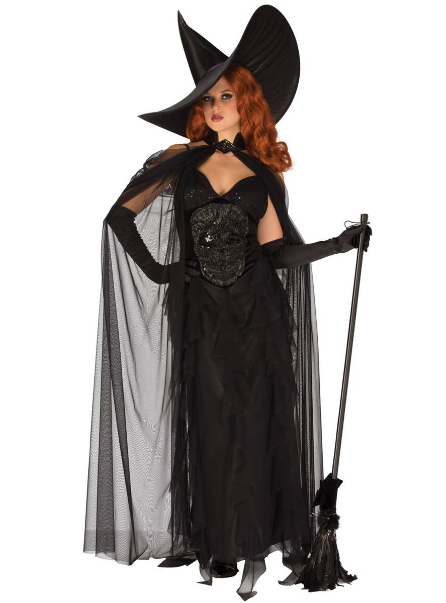 Women's Deluxe Black Witch Costume